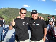 Brian and Roger Nilsen happy to complete the Rocky Mountain 400 in one piece